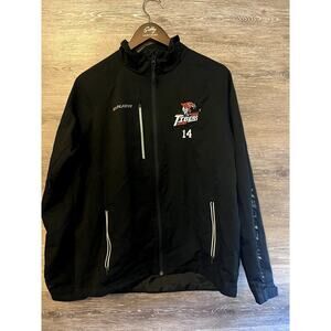 Bauer Texas Tiger Hockey Jacket Black Size Medium Full zip Winter team men